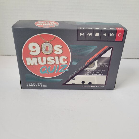 90s Music Trivia Quiz Game Professor Puzzle New Sealed - Picture 1 of 9